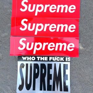 Miscellaneous Supreme Stickers (Lot of 4)